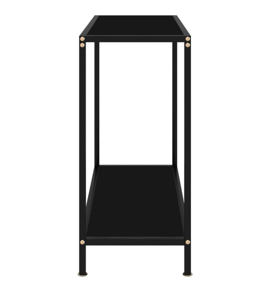 Konsolentisch Schwarz 80x35x75 cm Hartglas