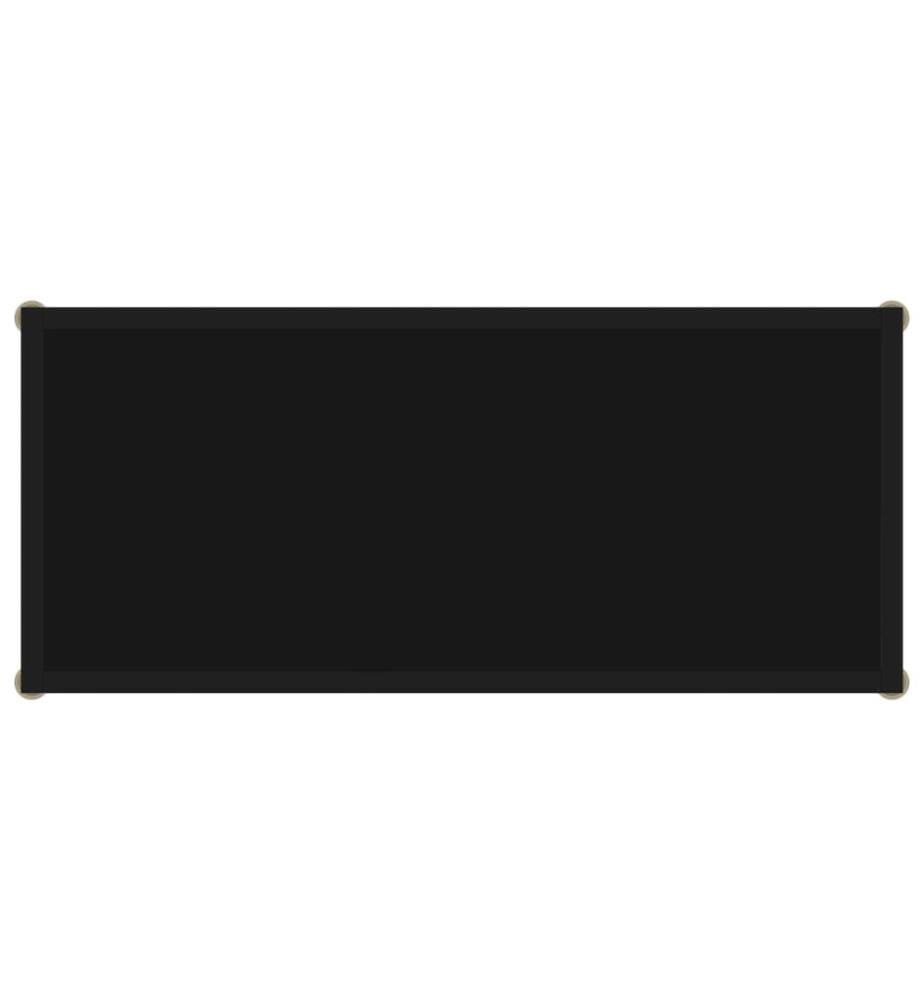Konsolentisch Schwarz 80x35x75 cm Hartglas