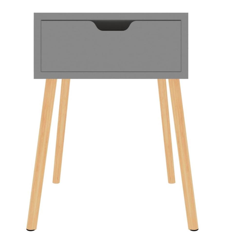 Nachttische 2 Stk. Grau 40x40x56 cm Holzwerkstoff