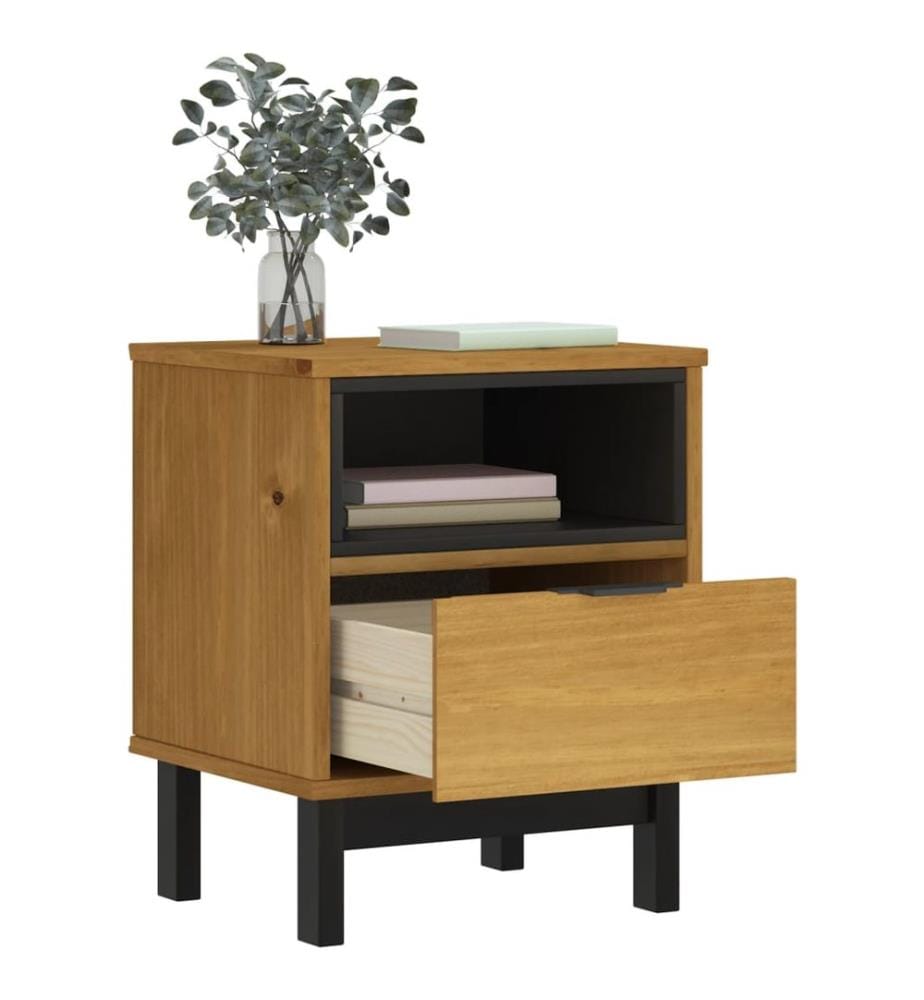 Table de chevet FLAM 40x35x50 cm bois de pin massif