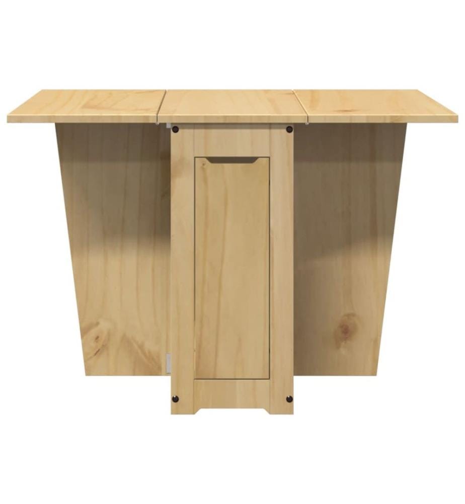 Table à manger papillon pliable Corona cire marron bois de pin