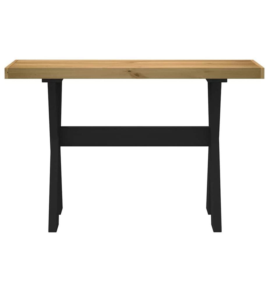 Konsolentisch NOAIN X-Form-Beine 120x30x75 cm Massivholz Kiefer