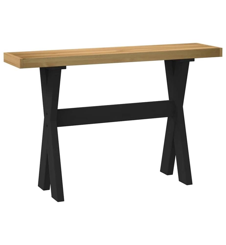 Konsolentisch NOAIN X-Form-Beine 120x30x75 cm Massivholz Kiefer