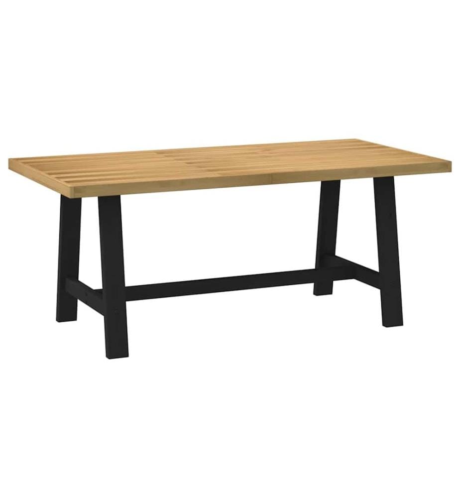 Table à manger NOAIN pieds en forme de A 180x90x75cm massif pin