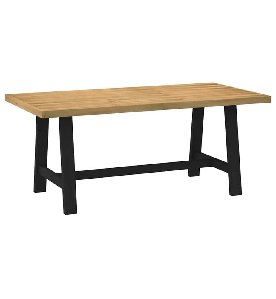 Table à manger NOAIN pieds en forme de A 180x90x75cm massif pin
