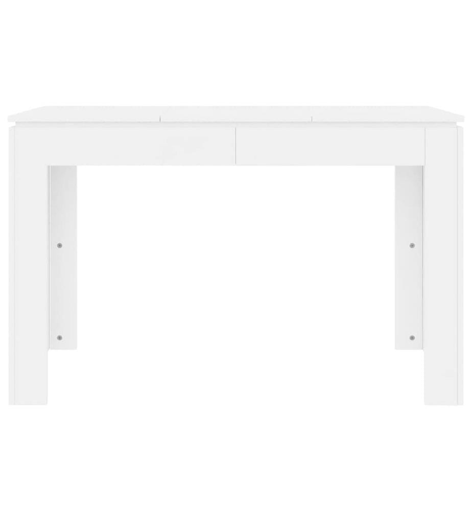 Table de salle à manger Blanc 120x60x76 cm Bois d'ingénierie