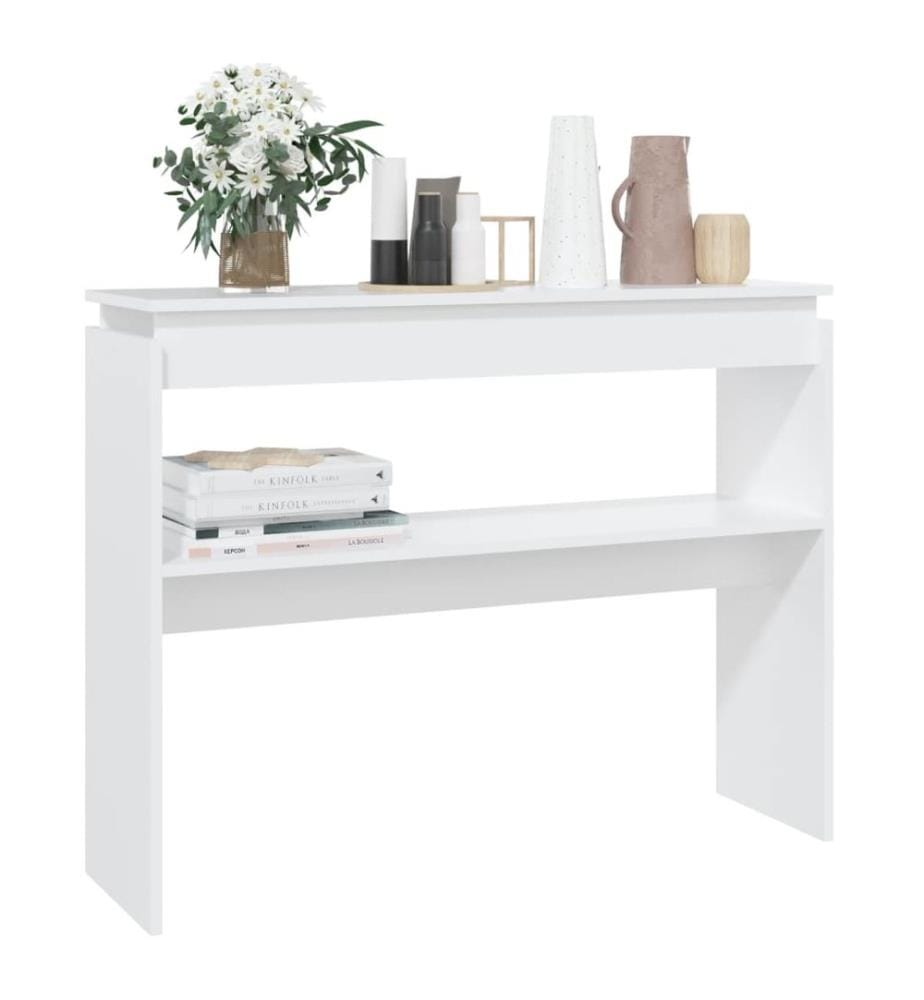 Konsolentisch Weiss 102x30x80 cm Holzwerkstoff
