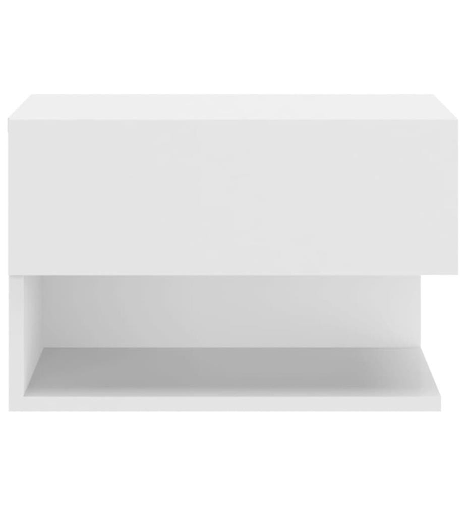 Table de chevet murale Blanc