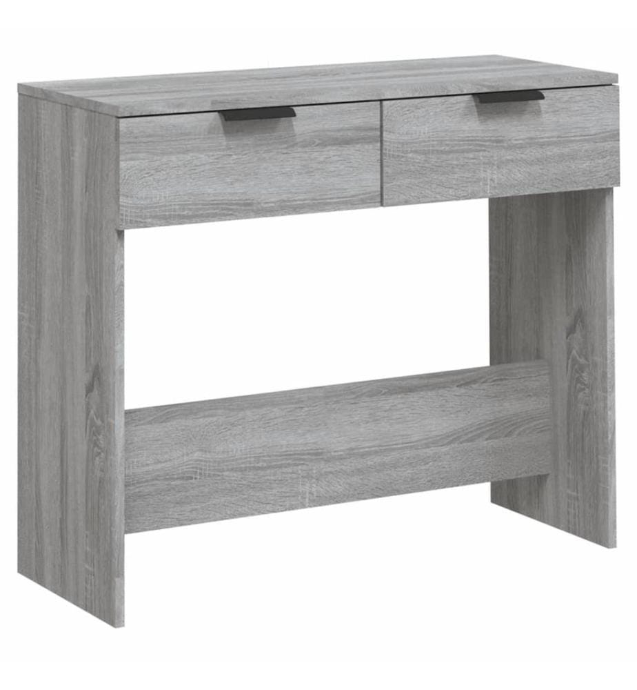 Table console Sonoma gris 90x36x75 cm Bois d'ingénierie