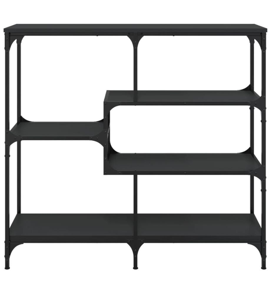 Table console noir 103x32x95 cm bois d'ingénierie