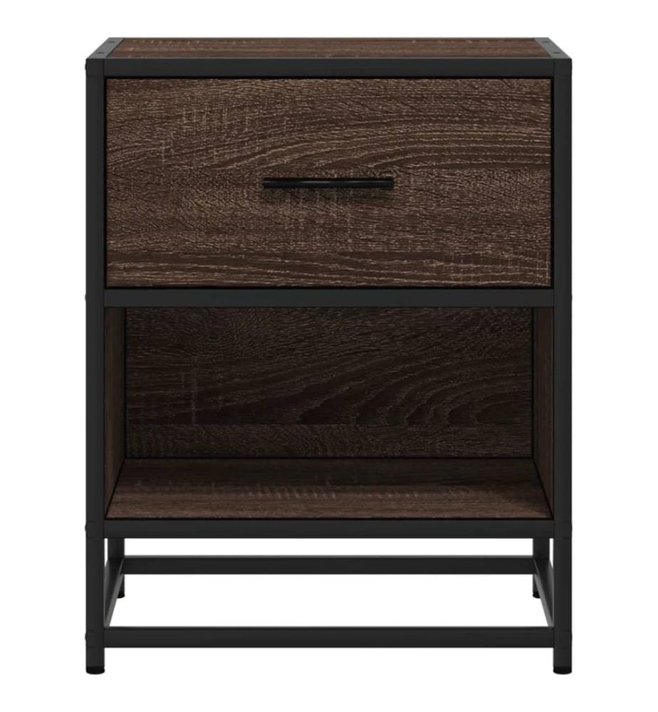 Nachttisch Braun Eichen-Optik 40x31x50 cm Holzwerkstoff