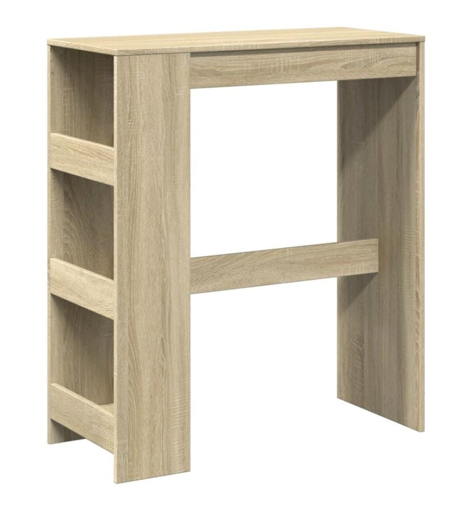 Bartisch mit Regal Sonoma-Eiche 90x40x103,5 cm Holzwerkstoff
