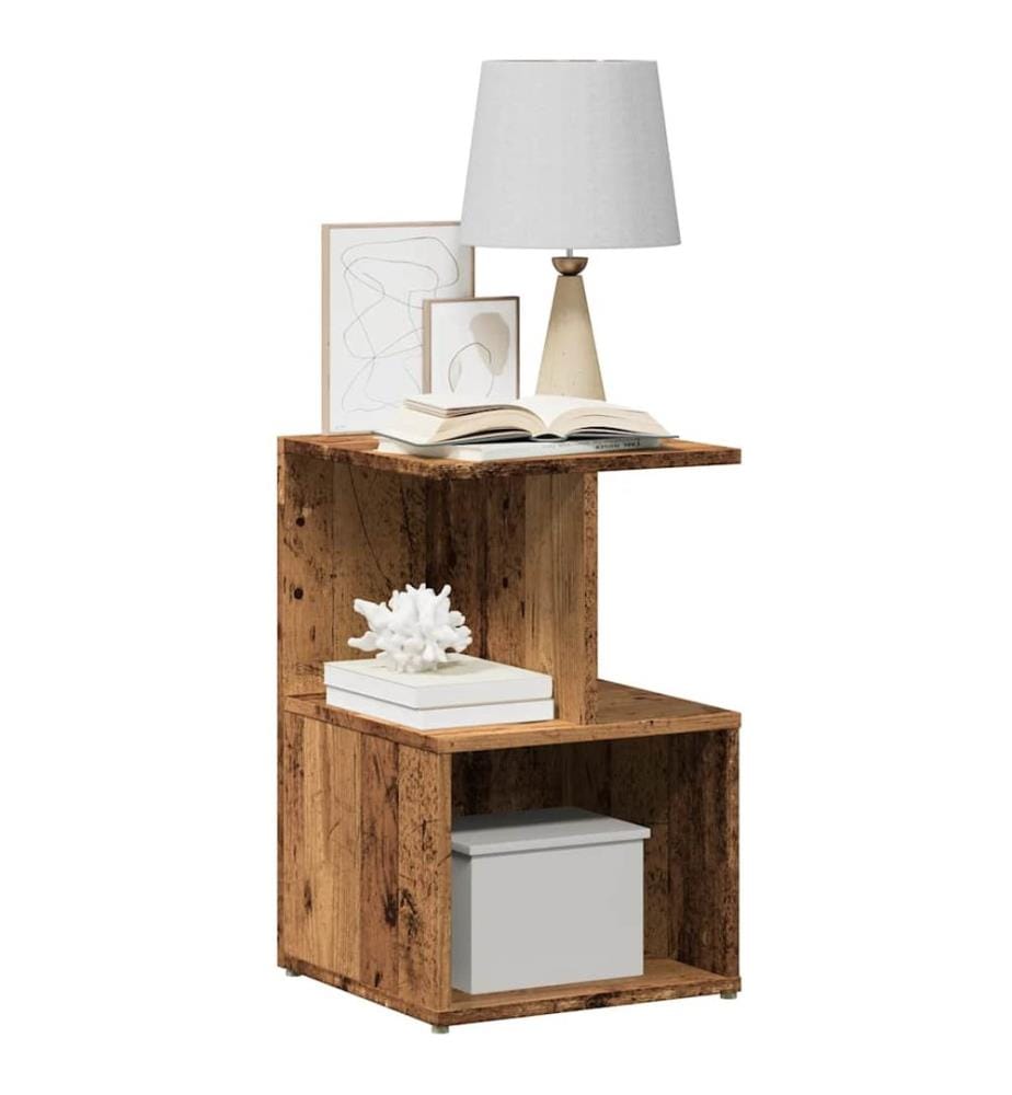 Nachttische 2 Stk. Altholz-Optik 35x35x55 cm Holzwerkstoff