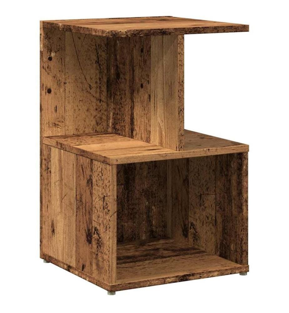 Nachttische 2 Stk. Altholz-Optik 35x35x55 cm Holzwerkstoff