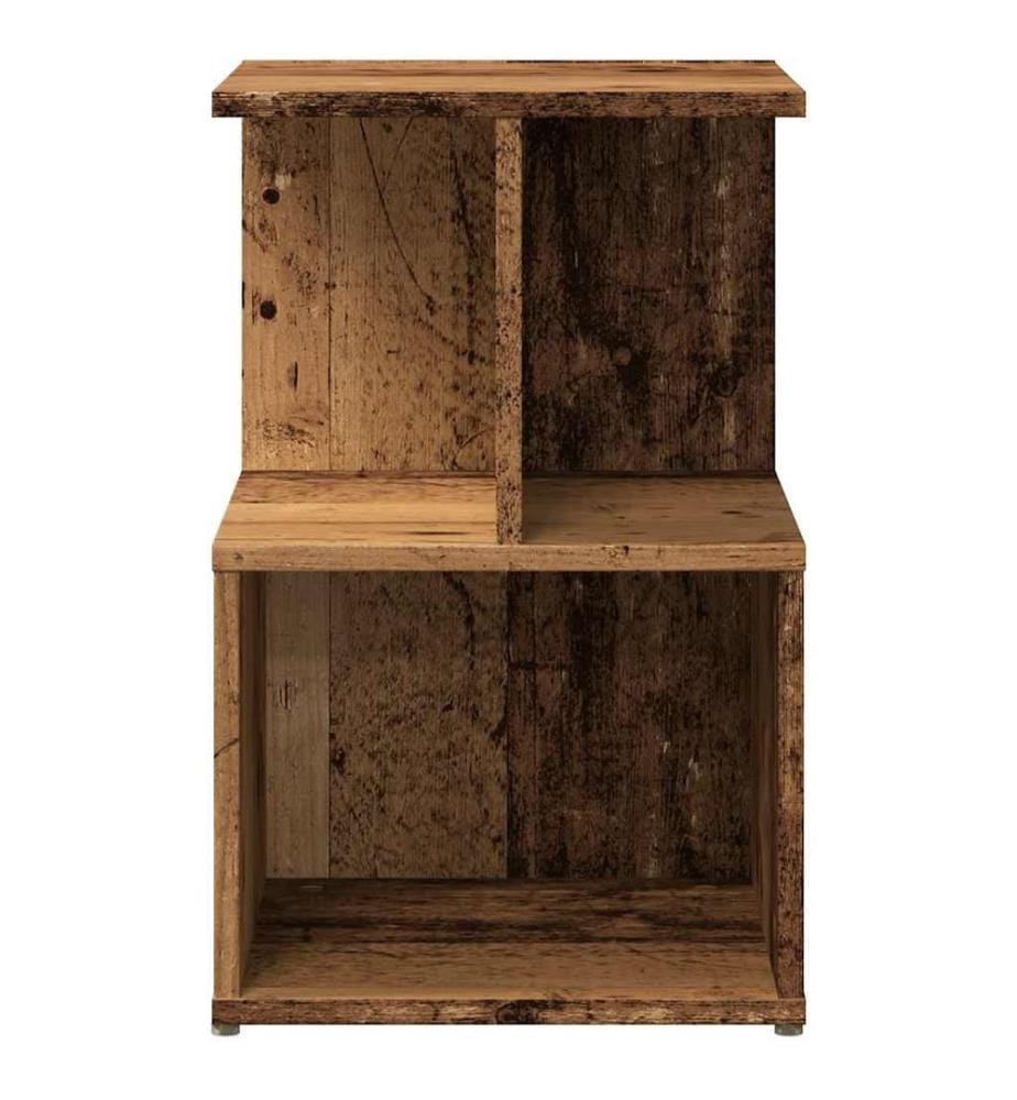 Nachttische 2 Stk. Altholz-Optik 35x35x55 cm Holzwerkstoff