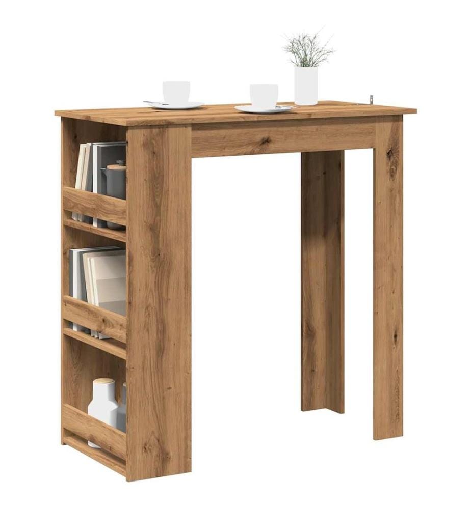 Bartisch mit Regal Artisan-Eiche 102x50x103,5 cm