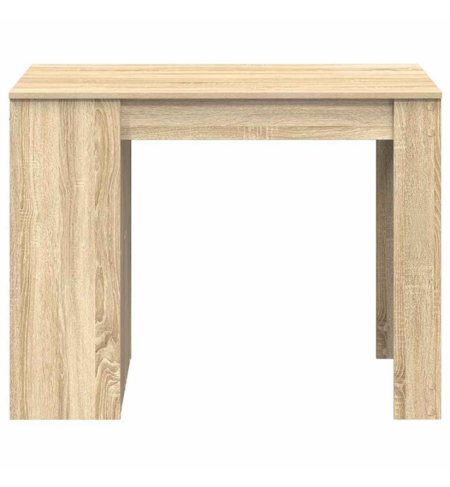 Schreibtisch mit Schubladen Ablage Sonoma-Eiche 102x62x77,5 cm