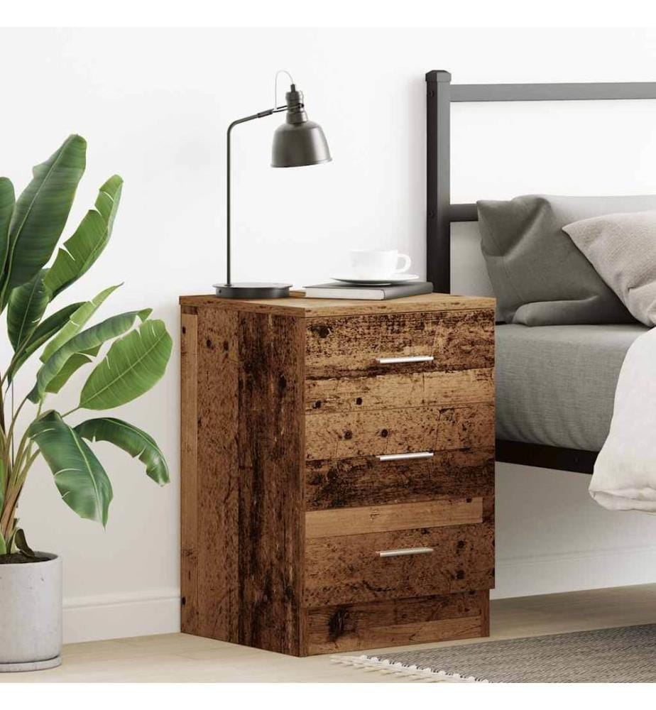 Nachttisch Altholz-Optik 38x35x55 cm Holzwerkstoff