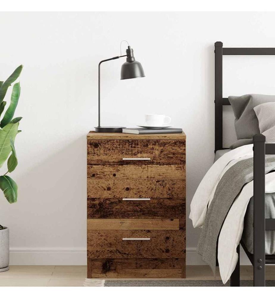 Nachttisch Altholz-Optik 38x35x55 cm Holzwerkstoff