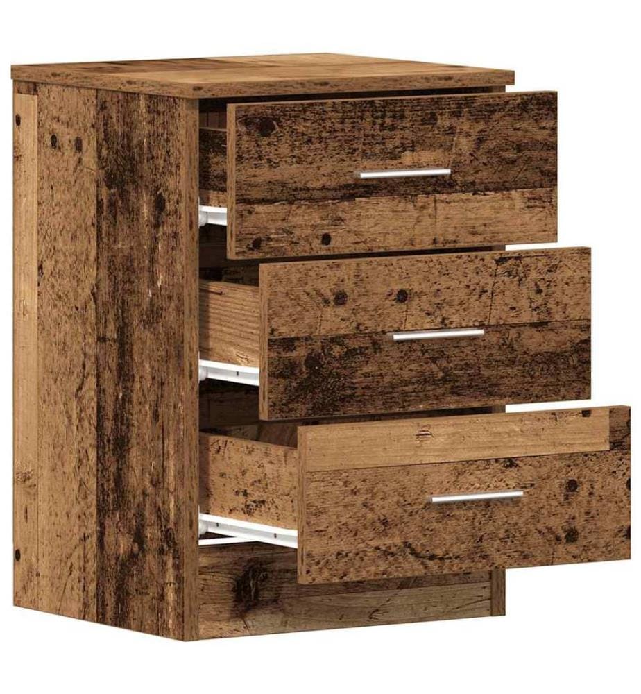 Nachttisch Altholz-Optik 38x35x55 cm Holzwerkstoff
