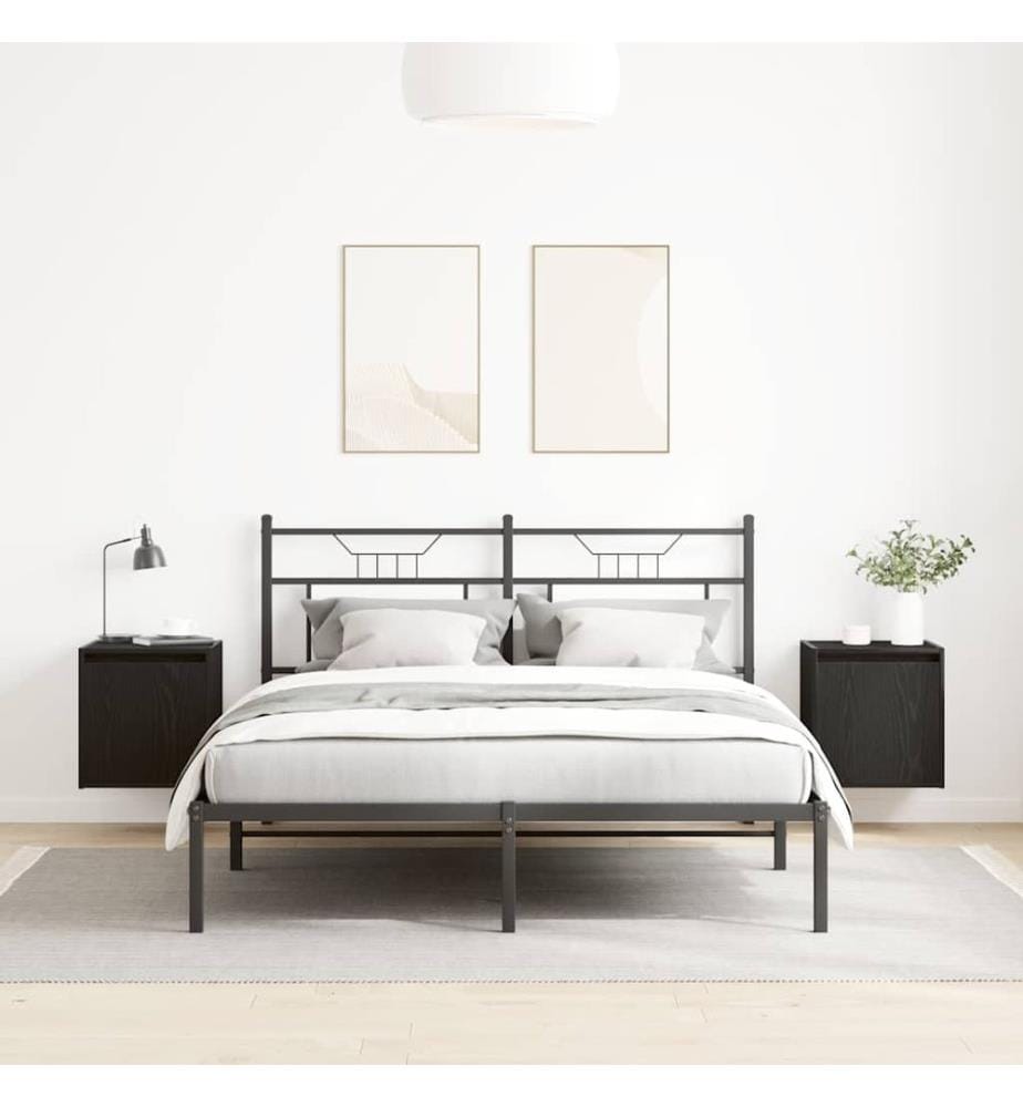 Wand-Nachttische 2 Stk. Schwarz 38x34x40 cm