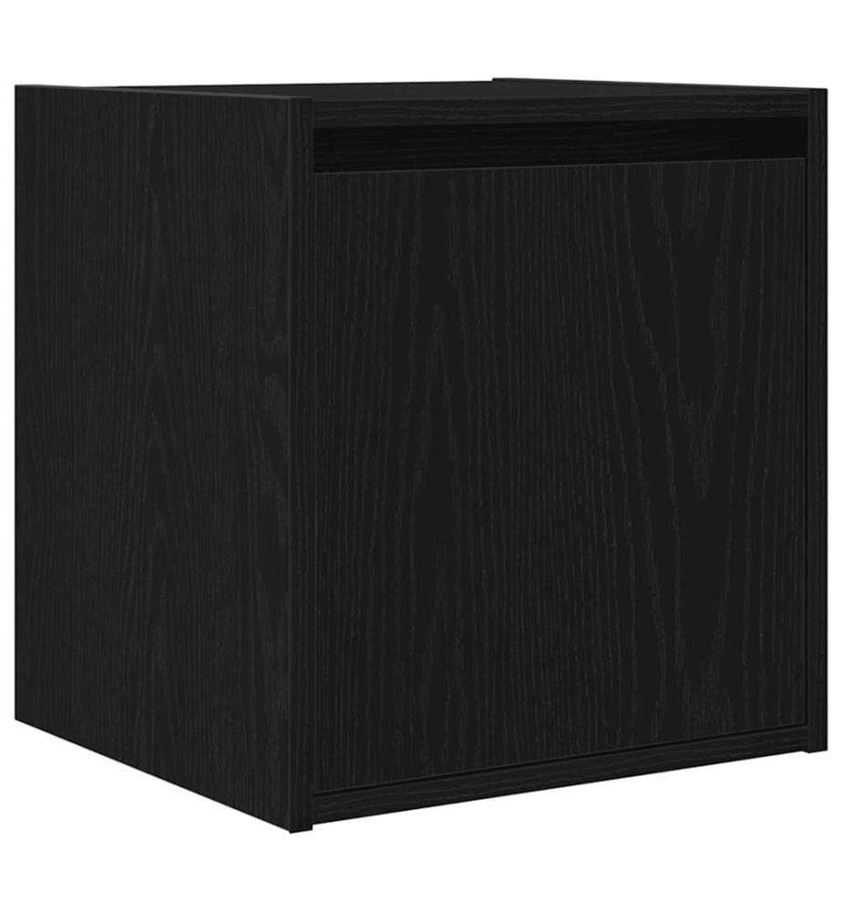 Wand-Nachttische 2 Stk. Schwarz 38x34x40 cm
