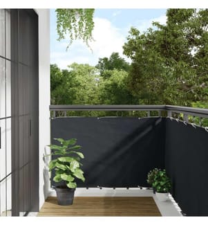 Balkon-Sichtschutz Anthrazit 90x500 cm Oxford-Gewebe