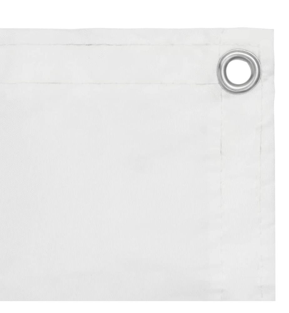 Balkon-Sichtschutz Weiss 75x300 cm Oxford-Gewebe