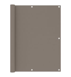 Balkon-Sichtschutz Taupe 120x600 cm Oxford-Gewebe