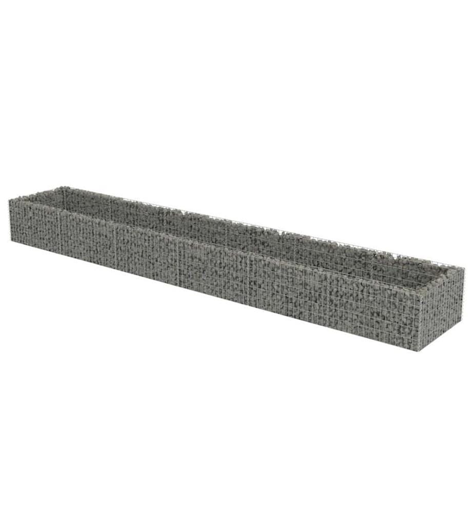 Gabionen-Hochbeet Verzinkter Stahl 540×90×50 cm