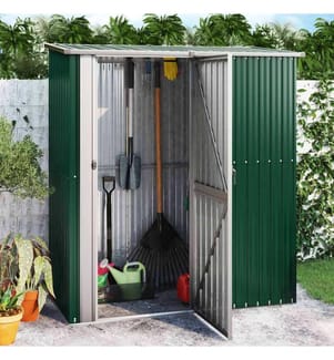 Abri de jardin vert 180,5 x 97 x 209,5 cm Acier galvanisé