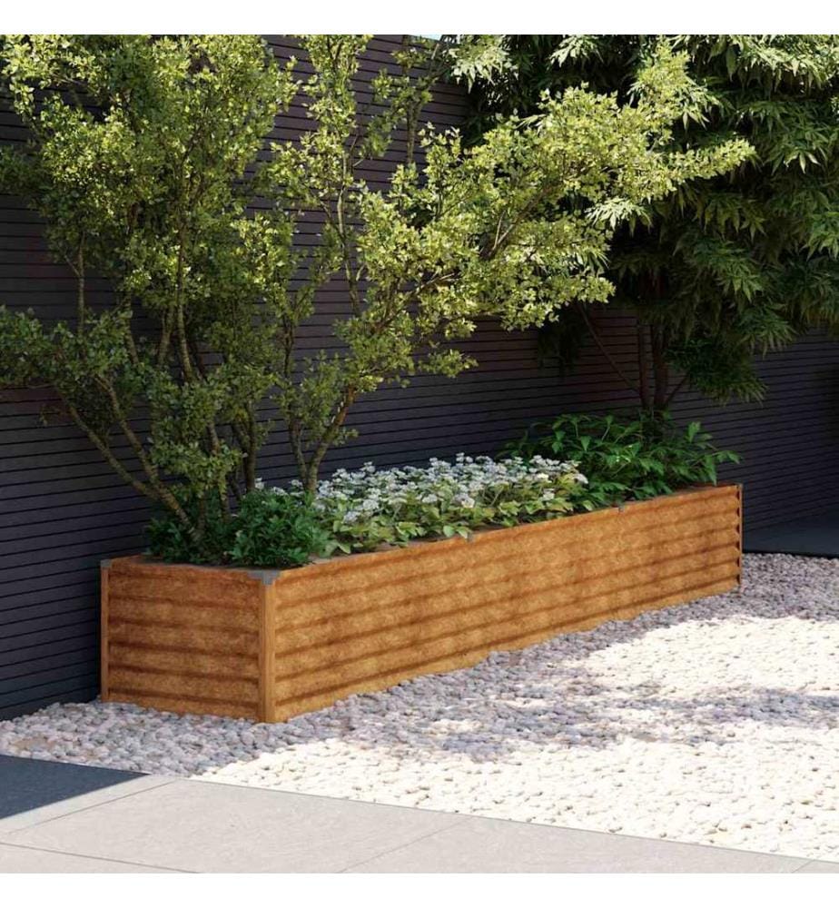 Garten-Hochbeet 291 x 50 x 36 cm Cortenstahl