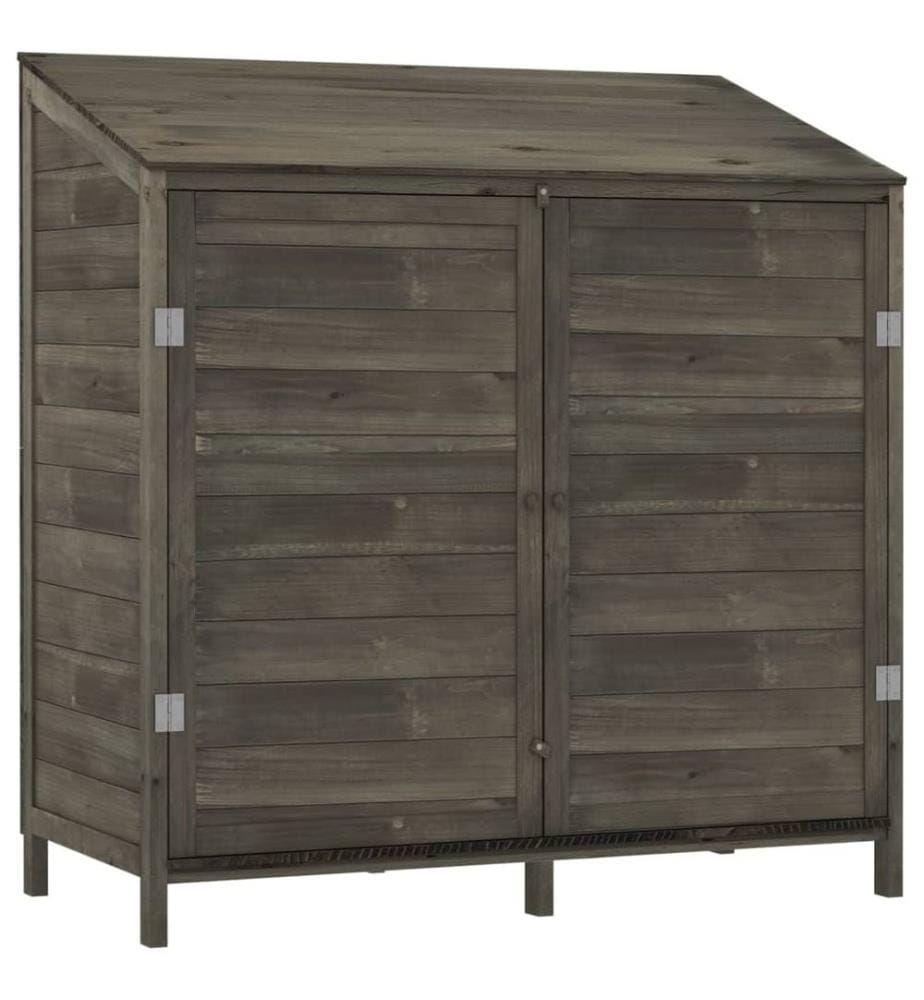 Remise de jardin Anthracite 102x52x112 cm Bois de sapin solide
