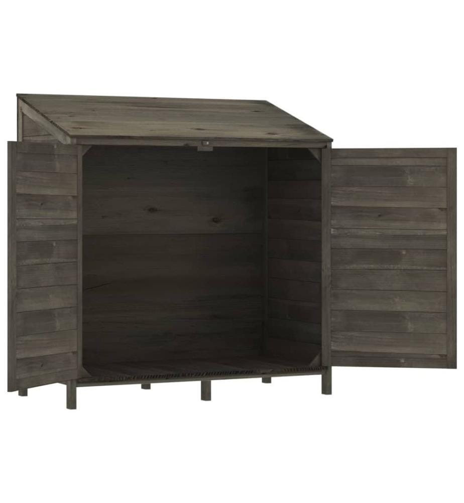 Remise de jardin Anthracite 102x52x112 cm Bois de sapin solide