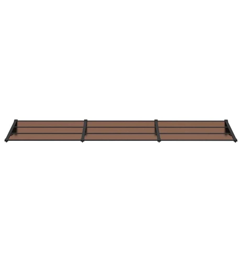 Türvordach Schwarz 358,5x90 cm Polycarbonat