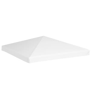 Toile de toit de belvédère 270 g/m² 3x3 m Blanc