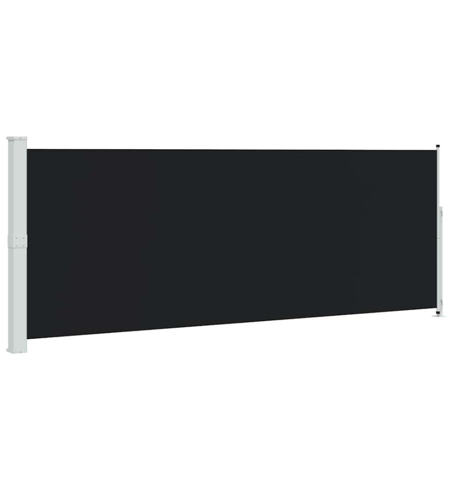 Seitenmarkise Ausziehbar 180x500 cm Schwarz