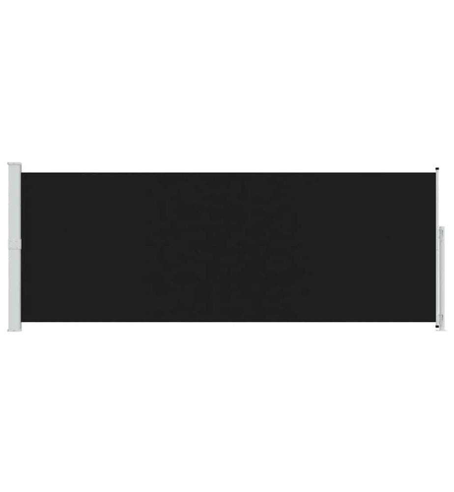 Seitenmarkise Ausziehbar 180x500 cm Schwarz