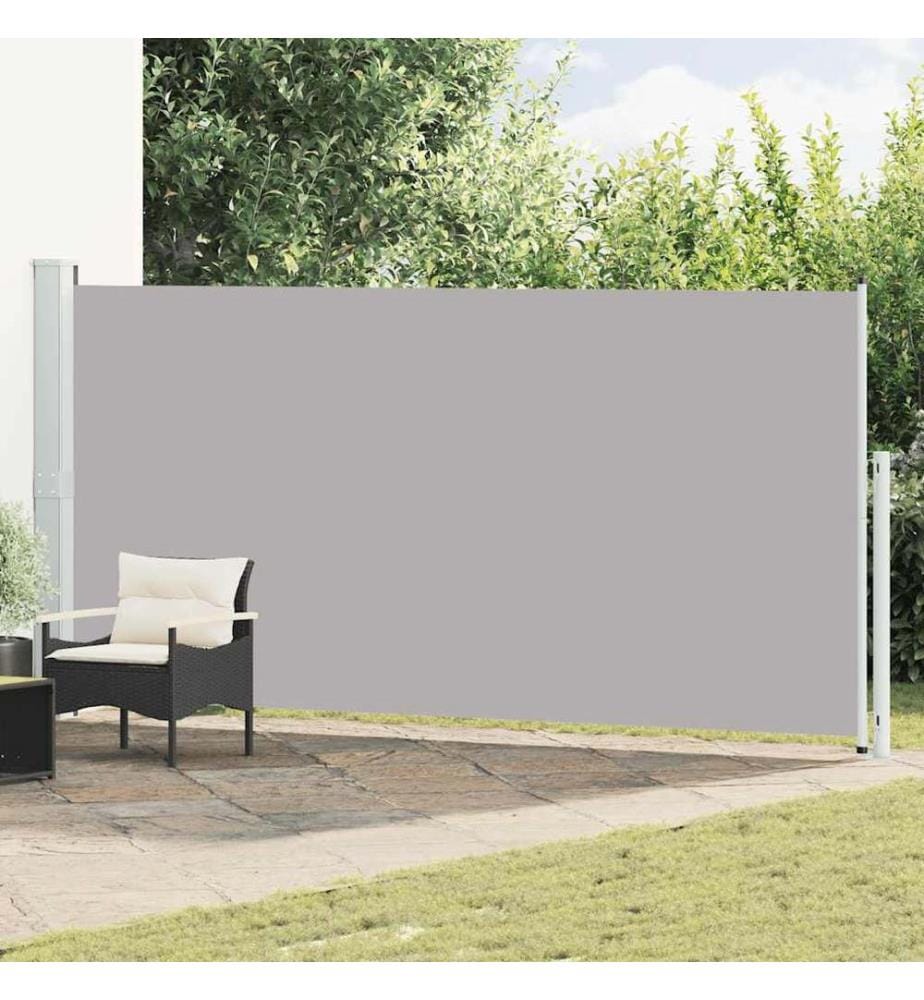 Seitenmarkise Ausziehbar 180x500 cm Grau