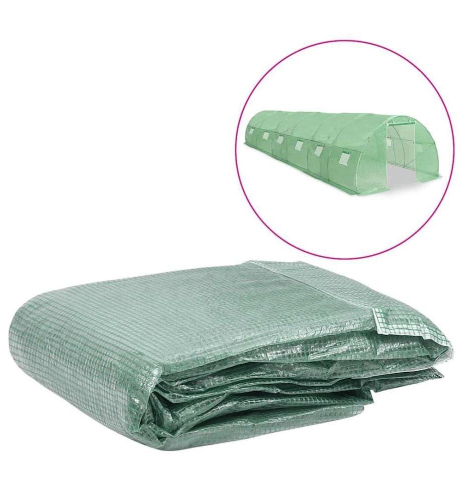 Couverture de remplacement de serre (27 m²) 300x900x200 cm Vert