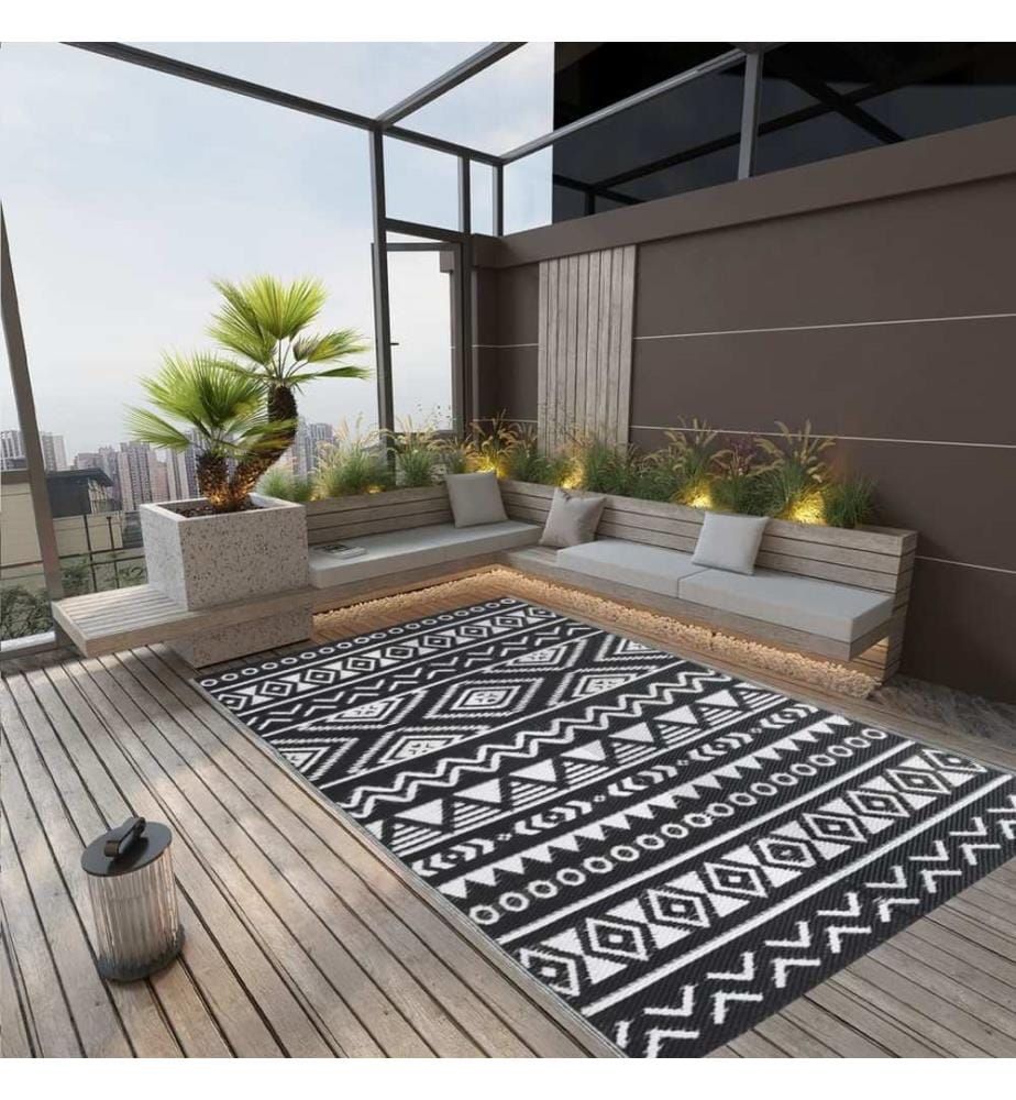 Tapis d'extérieur ARAKIL Noir 190x290 cm PP