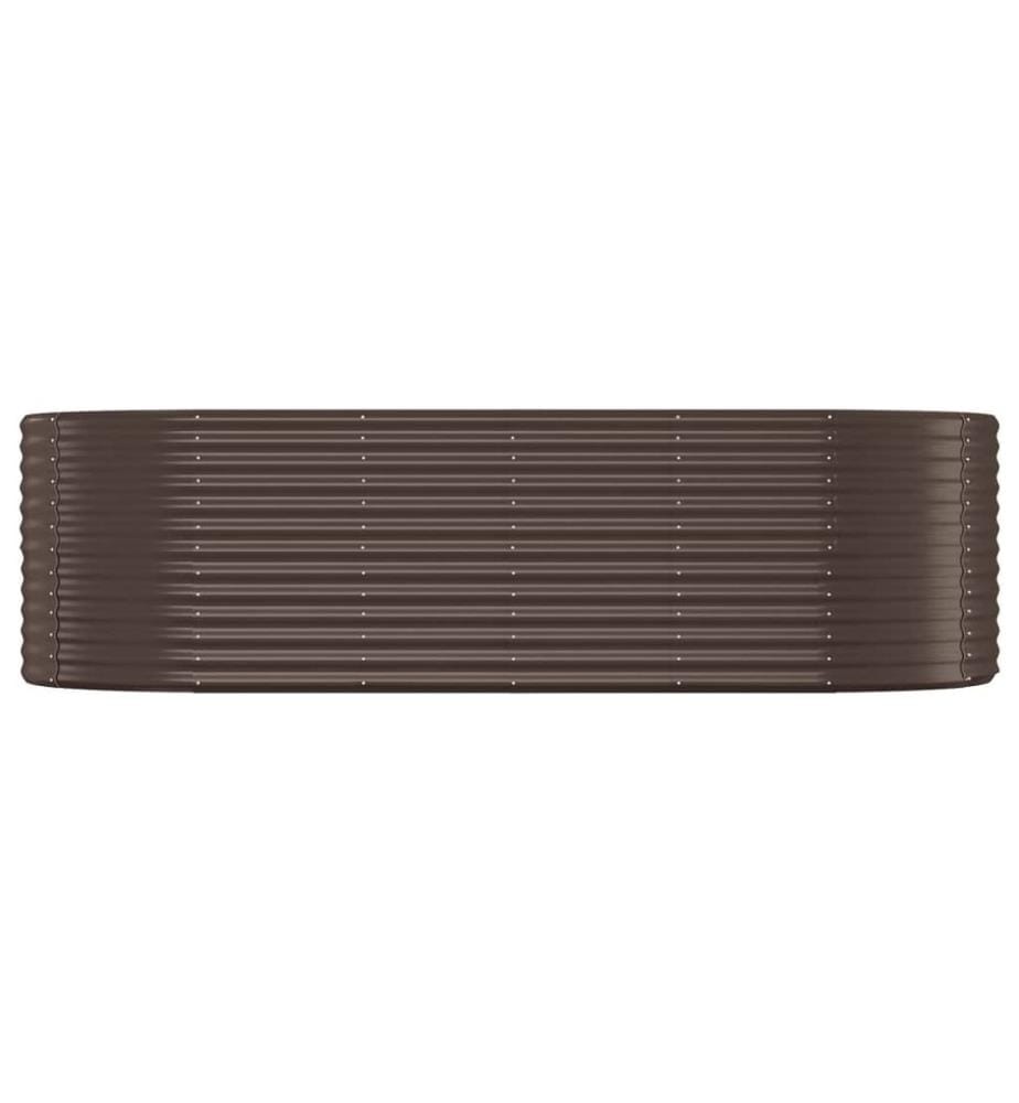 Hochbeet Verzinkter Stahl 249x100x68 cm Braun