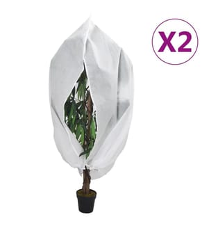 Wintervlies mit Reissverschluss 2 Stk. 70 g/m² 2,36x2 m