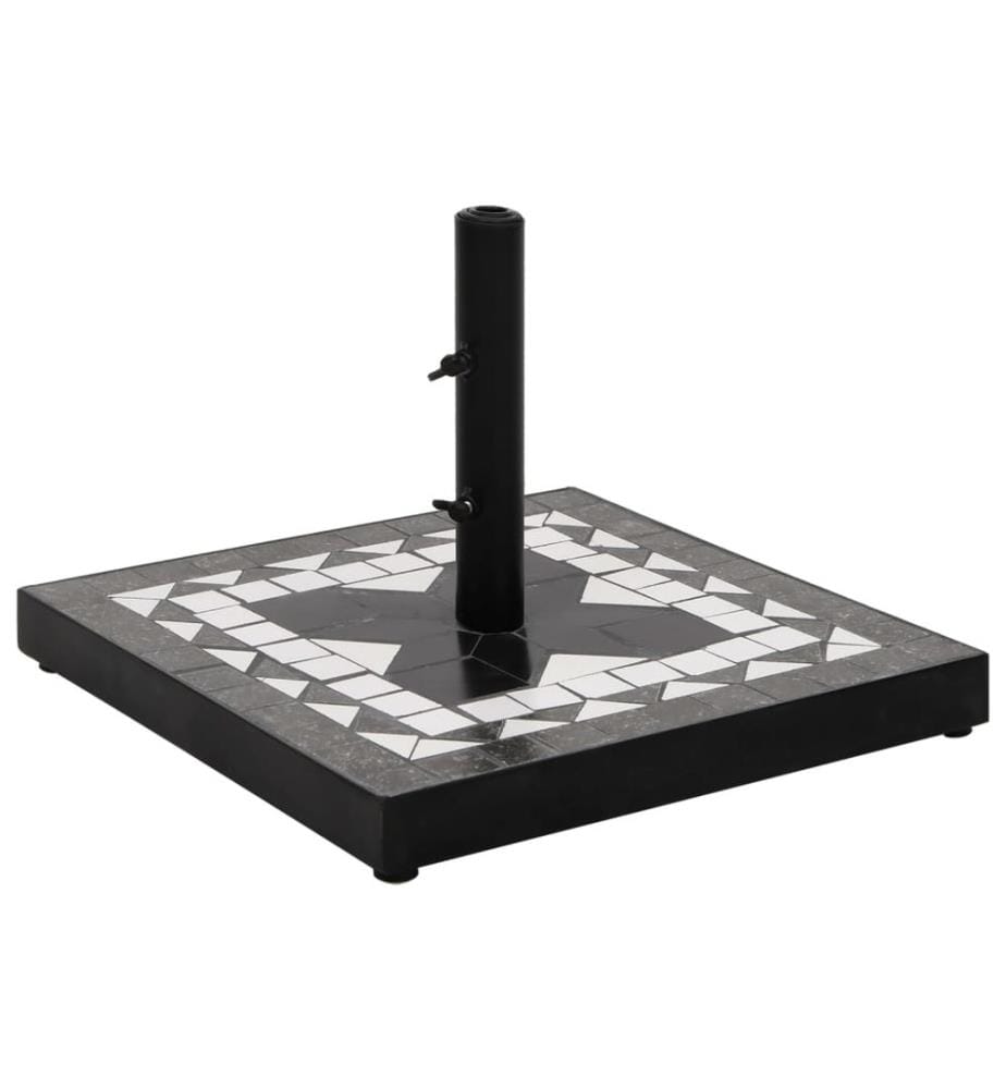Sonnenschirmständer Schwarz und Weiss Quadratisch 12 kg