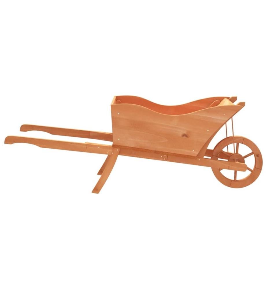 Pflanzgefäss Schubkarre-Design 128x45,5x43 cm Massivholz Tanne