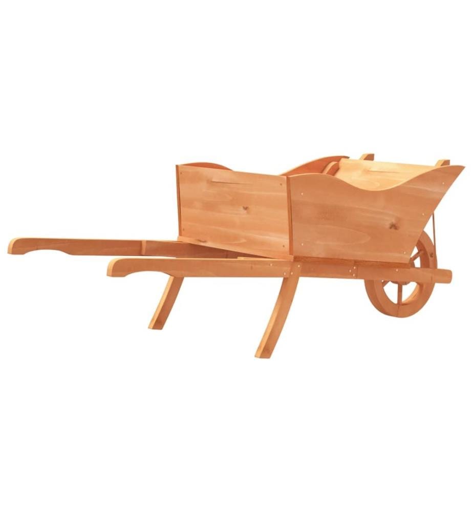 Pflanzgefäss Schubkarre-Design 128x45,5x43 cm Massivholz Tanne