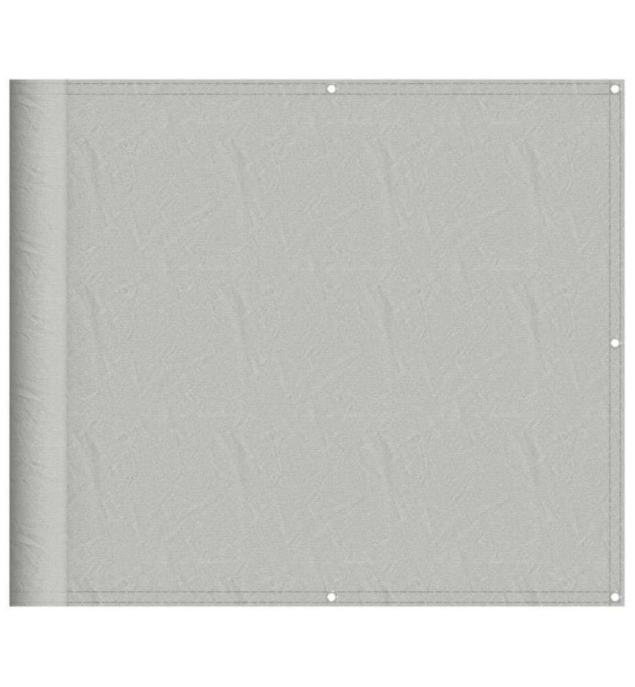 Balkon-Sichtschutz Hellgrau 90x600 cm 100 % Polyester-Oxford