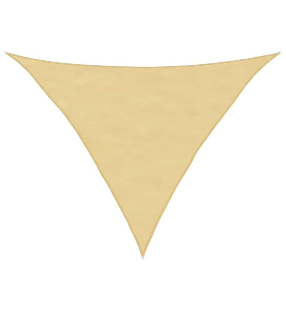 Voile d'ombrage sable 3x3x4,24 m 100 % polyester oxford