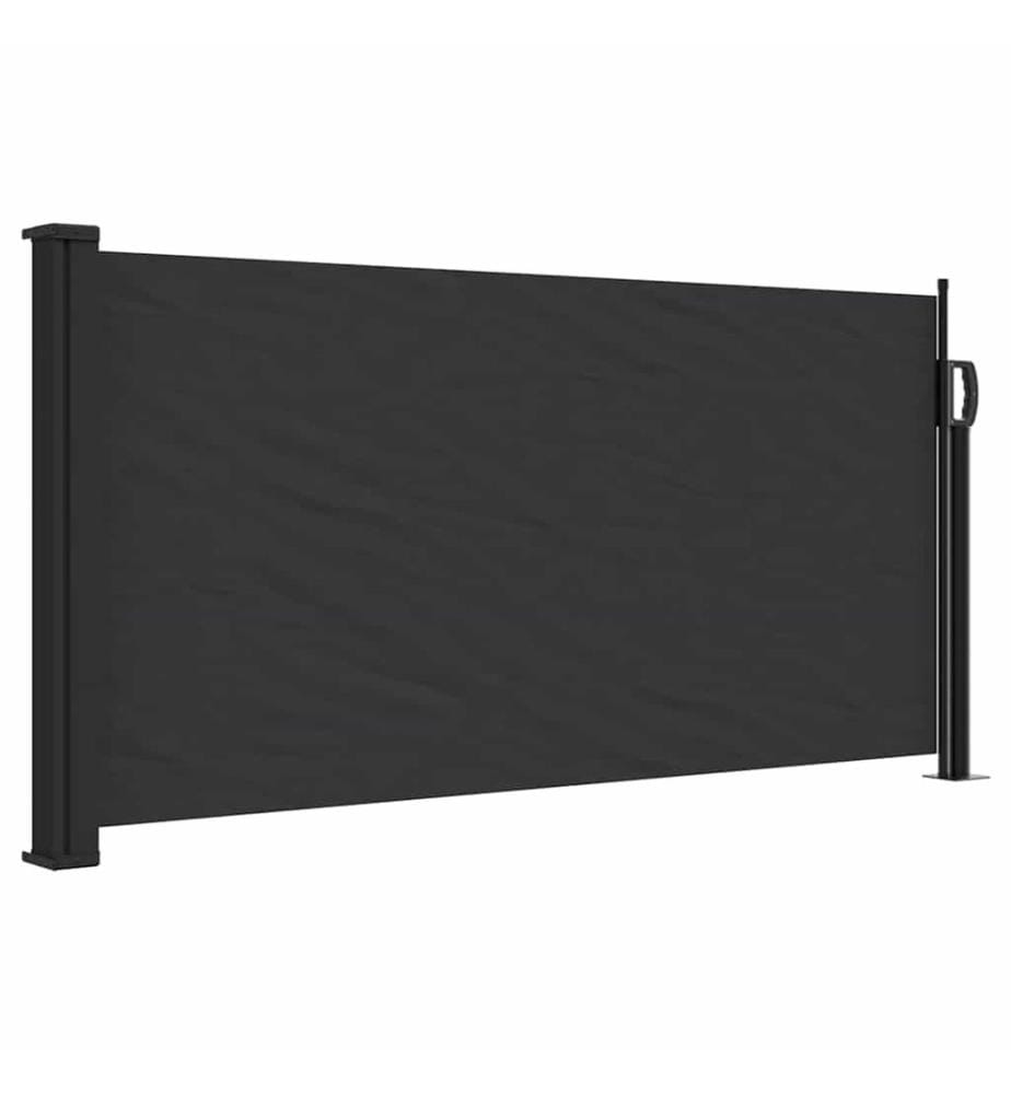 Seitenmarkise Ausziehbar Schwarz 100x500 cm