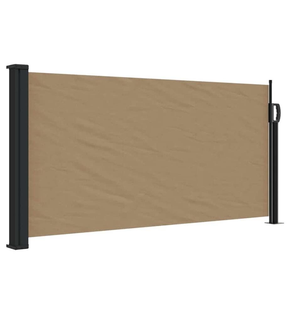 Seitenmarkise Ausziehbar Taupe 100x500 cm